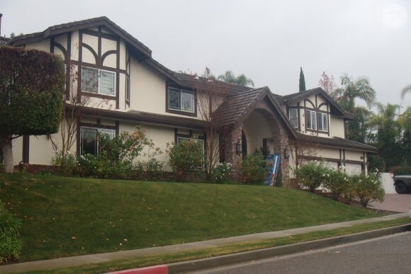 Exclusif - Nouvelle maison de l'actrice Tori Spelling, louée 10 500 dollars par mois, à Los Angeles. Décembre 2013.