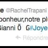 Rachel Legrain-Trapani annonce qu'elle est maman d'un petit Gianni sur Twitter, le 24 décembre 2013