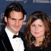 Roger Federer et Mirka Vavrinec à St. Petersbourg, le 23 juillet 2009.