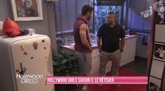 Kevin et Kamel dans le bêtisier d'Hollywood Girls, saison 3, sur NRJ12