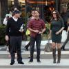 Tamara Ecclestone avec son mari Jay Rutland et son beau-frère James Stunt en shopping à Beverly Hills, Los Angeles, le 26 décembre 2013.