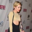 Miley Cyrus assiste au concert Piece of me de Britney Spears, à l'Axis Theater de Las Vegas, le vendredi 27 décembre 2013.