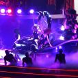 Britney Spears sur la scène de l'Axis Theater, au Planet Hollywood de Las Vegas, pour son concert Piece of me, le vendredi 27 décembre 2013.