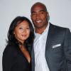 Tiki Barber en 2007 avec sa femme à l'époque, Ginny Cha.