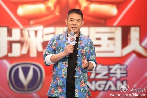 Jet Li à la télévision chinoise, 2013.
