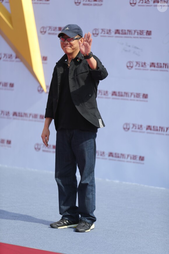 Jet Li à l'inauguration du complexe cinématographique Qingdao Oriental Movie Metropolis du groupe Wanda à Qingdao le 22 septembre 2013.