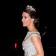  La princesse Marie de Danemark au palais Christian VII d'Amalienborg, à Copenhague, le 1er janvier 2014 pour le banquet du Nouvel An offert par la reine Margrethe II. 