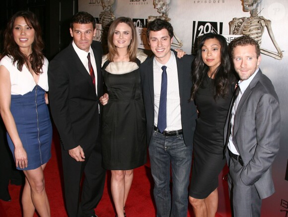 Michaela Conlin, David Boreanaz, Emily Deschanel, John Francis Daley, Tamara Taylor et TJ Thyne - Soirée organisée le 7 avril 2010 à Hollywood.