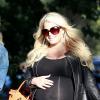 Jessica Simpson, alors enceinte de son deuxième enfant, à Los Angeles, le 25 mai 2013.