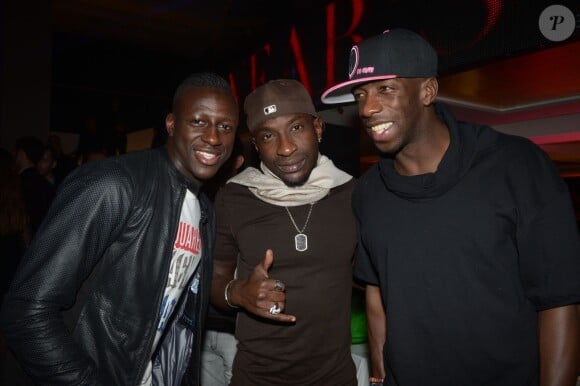 Exclusif - Benjamin Mendy, Mamadou Niang, Souleymane Diawara au VIP Room de Marrakech, le 31 décembre 2013.
