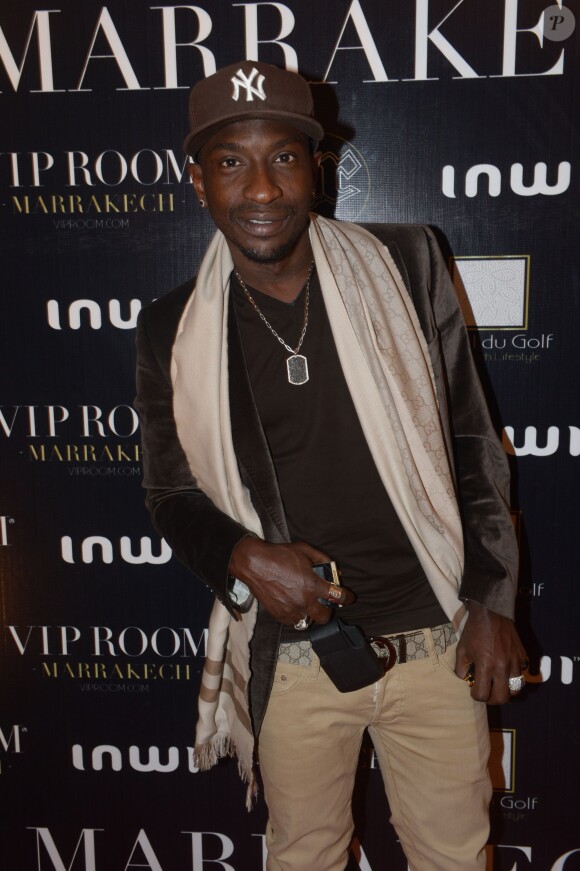 Exclusif - Mamadou Niang au VIP Room de Marrakech, le 31 décembre 2013.