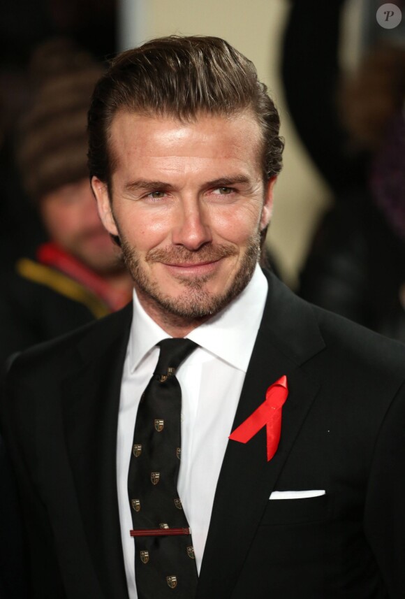 David Beckham lors de la première du film "The Class of 92" à Londres, le 1er décembre 2013