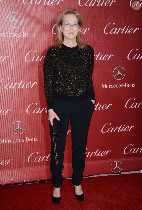 Meryl Streep lors de la soirée de remise de prix du 25e Festival International du film de Palm Springs. Le 4 janvier 2014.