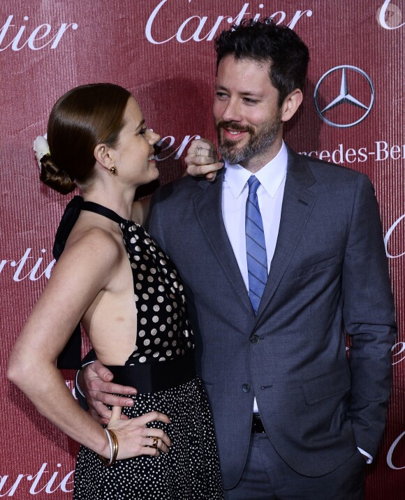 Amy Adams et son beau Darren Le Gallo lors de la soirée de remise de prix du 25e Festival International du film de Palm Springs. Le 4 janvier 2014.