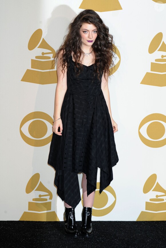 Lorde lors de l'annonce des nominations au Grammy Awards à Los Angeles, le 6 décembre 2013.