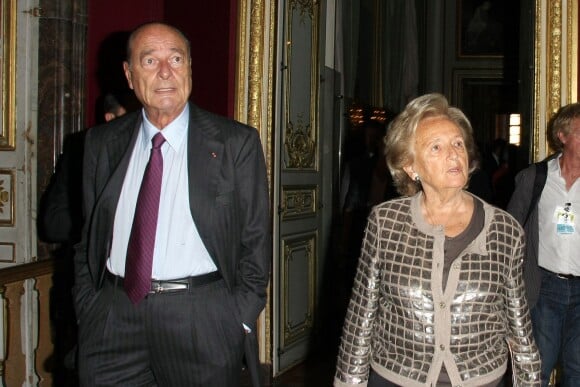 Jacques Chirac et sa femme Bernadette en 2011 à Versailles.