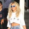Exclusif - La divine Beyoncé et Jay Z à la sortie de leur hotel avec leur fille Blue Ivy à Miami, le 1er janvier 2014.