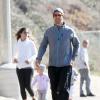 L'acteur Matthew McConaughey fait son footing en famille, le jeudi 2 janvier 2014 à Malibu.