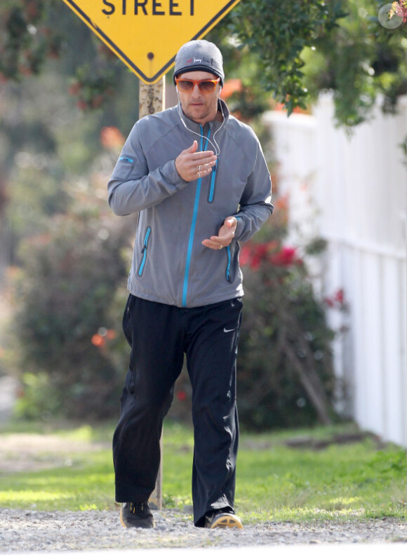Matthew McConaughey fait son footing, le vendredi 3 janvier 2014 à Malibu.