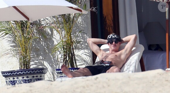 Exclusif - Bastian Schweinsteiger et sa belle Sarah Brandner en vacances à Los Cabos au Mexique le 29 décembre 2013.