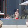 Exclusif - Bastian Schweinsteiger et sa compagne Sarah Brandner en vacances à Los Cabos au Mexique le 29 décembre 2013.