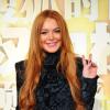 Lindsay Lohan récompensée lors de la 2e édition des Sohu Fashion Achievement Awards à Shanghai, le 6 janvier 2014.