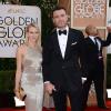 Naomi Watts et son mari nominé Liev Schieber lors des Golden Globe Awards au Beverly Hilton de Beverly Hills, Los Angeles, le 12 janvier 2014.