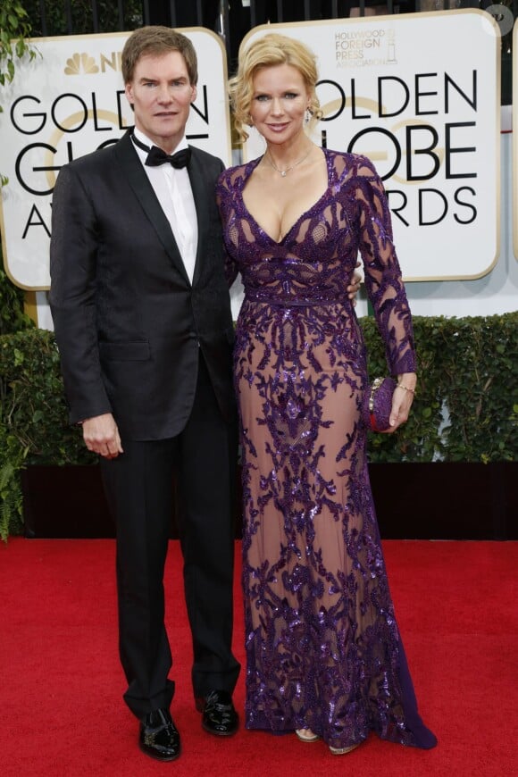 Carsten Maschmeyer, Veronica Ferres lors des Golden Globe Awards au Beverly Hilton de Beverly Hills, Los Angeles, le 12 janvier 2014.