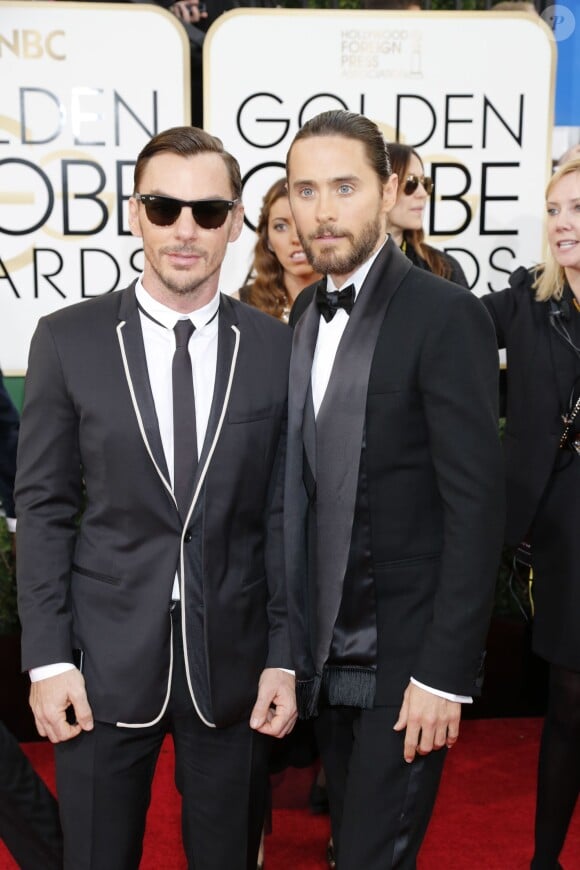 Shannon Leto et son frère Jared Leto lors des Golden Globe Awards au Beverly Hilton de Beverly Hills, Los Angeles, le 12 janvier 2014.