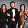 Leah Remini, Val Chmerkovskiy, Cheryl Burke lors du gala UNICEF à Beverly Hills, le 14 janvier 2014.