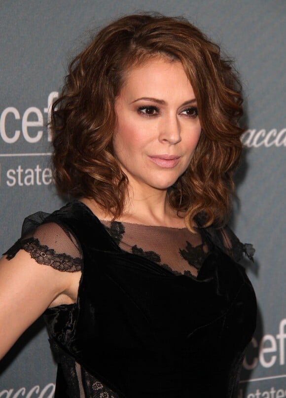 Alyssa Milano lors du gala UNICEF à Beverly Hills, le 14 janvier 2014.