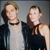Johnny Depp et Kate Moss en 1995. Ensemble, le couple connaîtra des hauts et des bas.