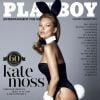 Kate Moss en couverture de l'édition anniversaire du magazine Playboy de janvier 2014