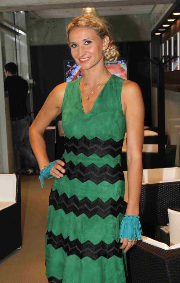 Tatiana Golovin lors des internationaux de France de Roland Garros le 8 juin 2012