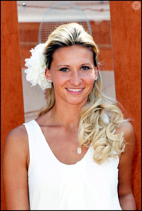 Tatiana Golovin lors des internationaux de France de Roland Garros le 5 juin 2010