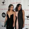 Vanessa Hudgens et Rosario Dawson complices et main dans la main à la première de Gimme Shelter à l'Egyptian Theatre, Hollywood, Los Angeles, le 14 janver 2014.