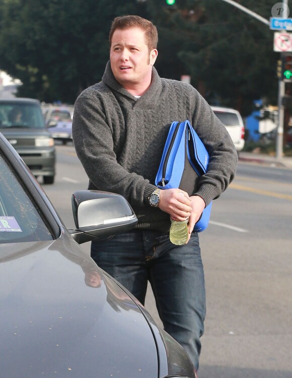 Exclusif - Chaz Bono dans les rues de Los Angeles, le 9 janvier 2014.