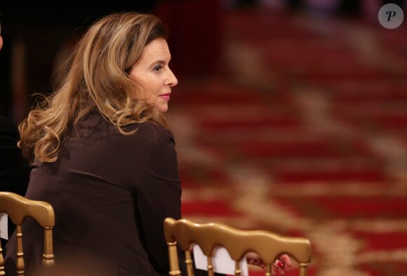 Valerie Trierweiler - Allocution du Président de la République Francaise, Francois Hollande à l'occasion du lancement des Commémorations du Centenaire de la première Guerre Mondiale, au Palais de l'Elysee, le 7 Novembre 2013.