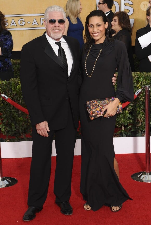 Ron Perlman et sa fille Blake Perlman lors de la 20e cérémonie des Screen Actors Guild Awards au Shrine Exposition Center de Los Angeles, le 18 janvier 2014.