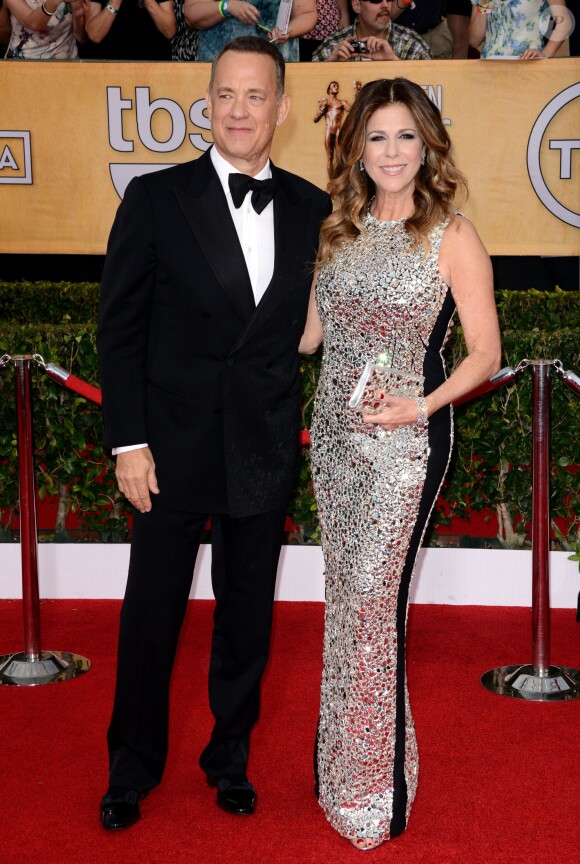 Tom Hanks et Rita Wilson lors de la 20e cérémonie des Screen Actors Guild Awards au Shrine Exposition Center de Los Angeles, le 18 janvier 2014.