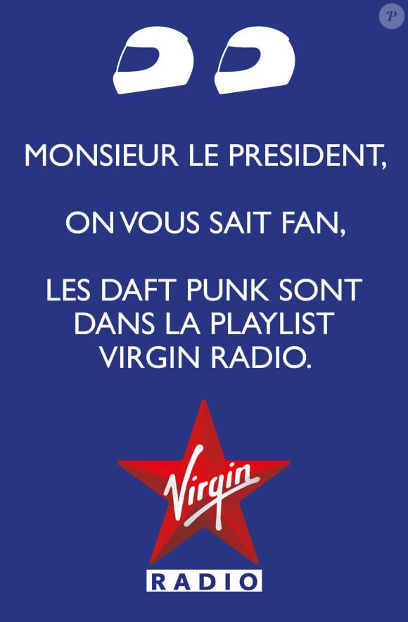 Virgin Radio a profité de la sortie en scooter de François Hollande pour rejoindre Julie Gayet pour sortir une pub bien pensée en référence aux Daft Punk