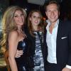 Lisa Tchenguiz avec la princesse Beatrice d'York et son compagnon Dave Clark lors de la fête pour les 49 ans et le divorce de Lisa organisée par son boyfriend Steve Varsano, au club prisé Annabel's, à Londres, le 17 janvier 2014.