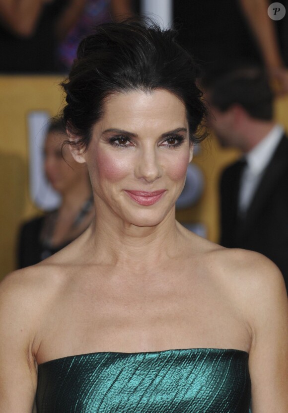 Sandra Bullock aux Screen Actors Guild Awards à Los Angeles, le 18 janvier 2014.