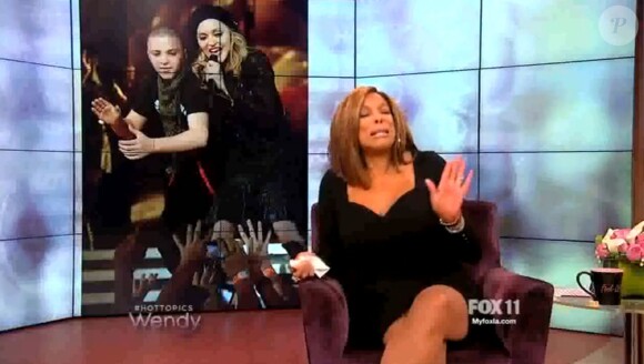 L'animatrice Wendy Williams évoque Madonna et son fils Rocco dans son show sur la FOX - janvier 2014.