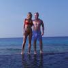 Ronan Keating et sa petite amie Storm Uechtritz en vacances aux Maldives, début janvier 2014.