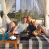 Storm Uechtritz a partagé des photos de ses vacances avec son petit ami Ronan Keating aux Maldives, début janvier 2014.