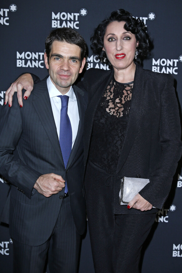 Jérôme Lambert, CEO de Montblanc, et Rossy de Palma, lors du dîner organisé par Montblanc à Genève le 20 janvier 2014, pour célébrer l'annonce de Hugh Jackman comme nouveau visage dela marque.