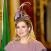 Visite officielle inaugurale du roi Willem-Alexander et de la reine Maxima des Pays-Bas en Italie le 23 janvier 2014, reçus à Rome au palais du Quirinal par le président Giorgio Napolitano et son épouse Clio.