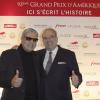 Enrico Macias et David Khayat - Dîner de gala du 93e Grand Prix d'Amerique au Pavillon d'Armenonville, le 25 janvier 2014.