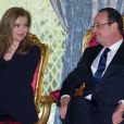  François Hollande et Valérie Trierweiler à Casablanca, le 3 avril 2013.  